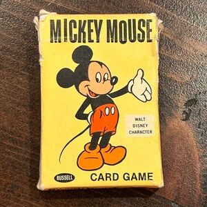 Russell Mickey Mouse Card Game - vintage Disney